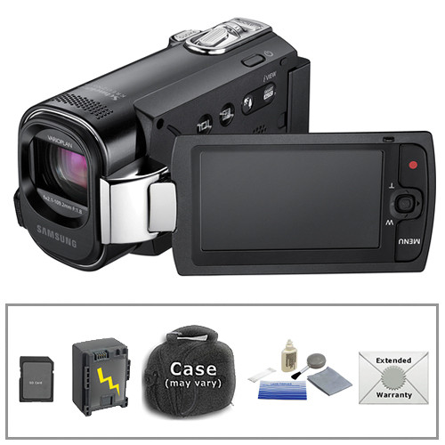 Samsung SMX-F43 Digital Memory Camcorder with Advanced Accessory Kit (Black)