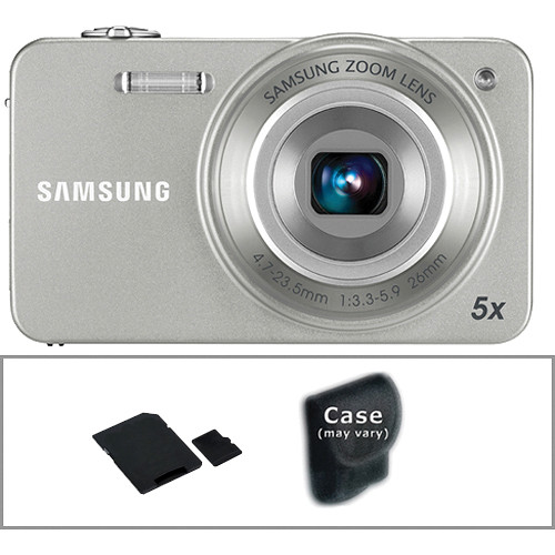 Samsung ST90 Digital Camera with Basic Accessory Kit (Silver)