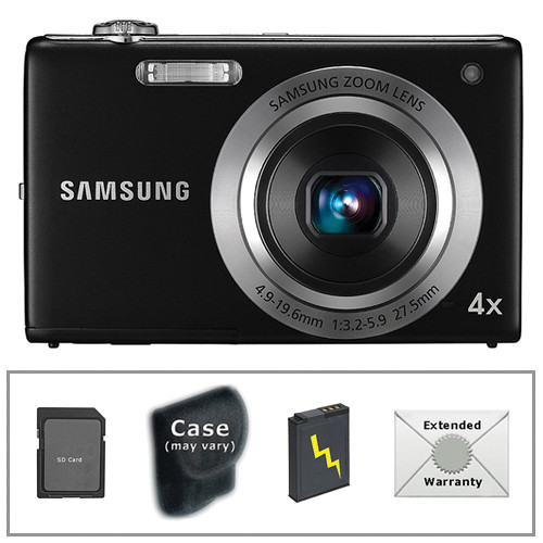 Samsung TL105 Digital Camera with Deluxe Accessory Kit (Black)
