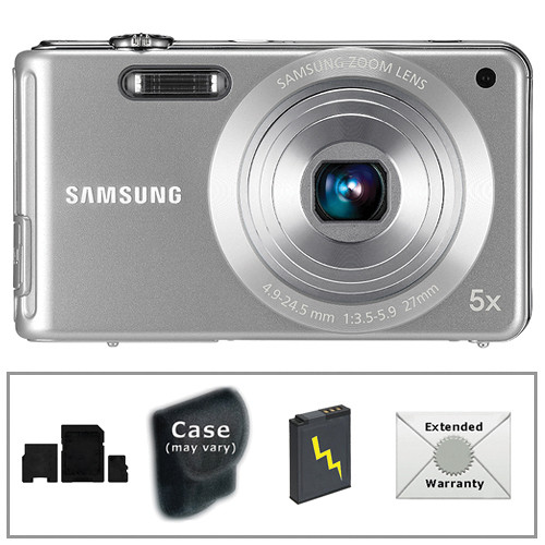 Samsung TL110 Digital Camera with Deluxe Accessory Kit (Silver)