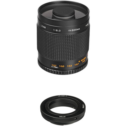 Samyang 500mm f/8.0 Mirror Lens with Canon Lens Adapter Kit