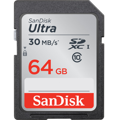 SanDisk 64GB Ultra UHS-I SDXC Memory Card (Class 10)