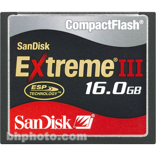 SanDisk 16GB Extreme III CompactFlash Card