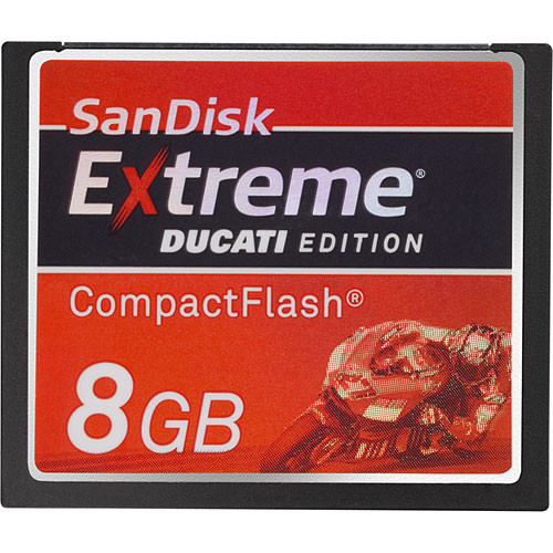 SanDisk Extreme Ducati Edition CompactFlash Memory Card (8GB)