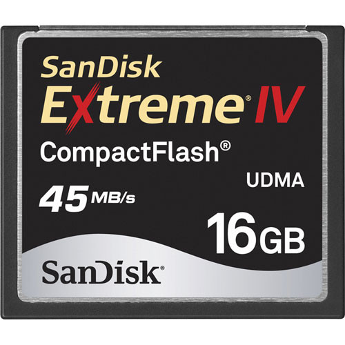 SanDisk 16GB Extreme IV UDMA CompactFlash Card