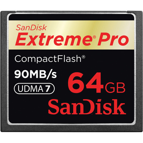 SANDISK 64GB CompactFlash Memory Card Extreme Pro 600x UDMA