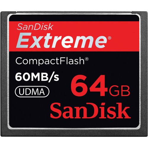 SANDISK 64GB CompactFlash Memory Card Extreme 400x UDMA