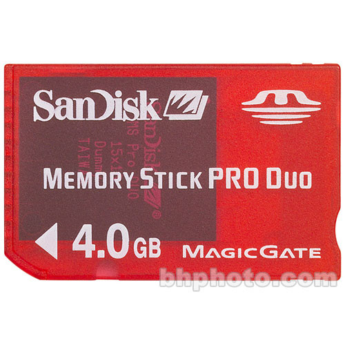 SanDisk 4GB Memory Stick PRO Duo Gaming Memory Card