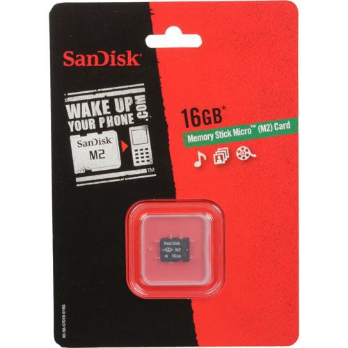 SanDisk 16GB Memory Stick Micro (M2) SDMSM2-016G-A11M B&H Photo