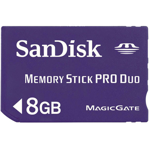 SanDisk 8GB Memory Stick PRO Duo