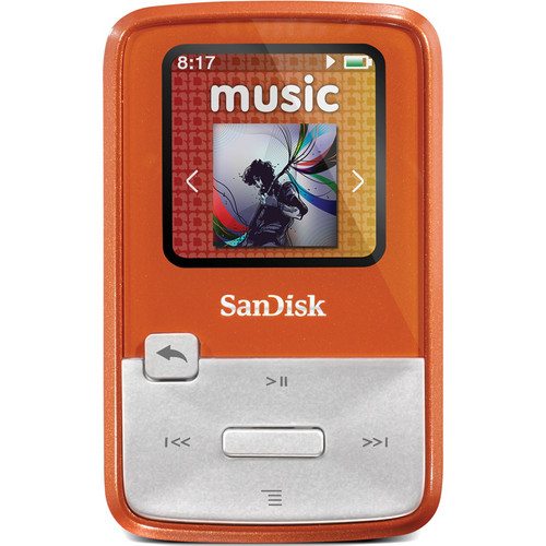 SanDisk Sansa Clip Zip MP3 Player (4GB, Orange)