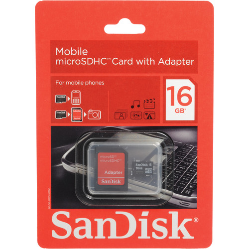 SANDISK 16GB microSDHC Card