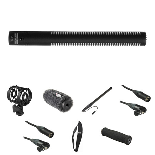 Sanken CS-1e Moisture-Resistant Short Shotgun Microphone Deluxe Location Recording Kit
