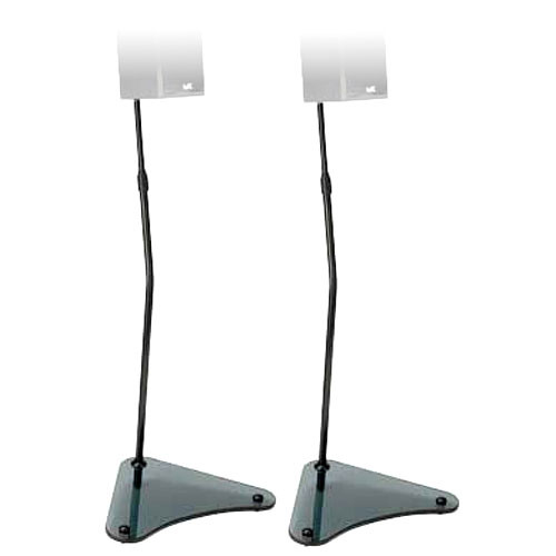 SANUS Adjustable Satellite Speaker Stands, Model HTB4B (Black)