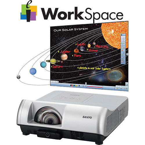 Sanyo PLC-WL2503 WXGA Ultra Short-Throw Multimedia Projector with eInstruction Software