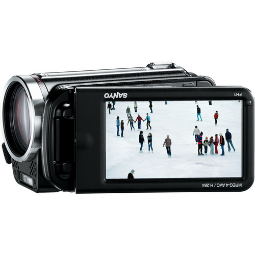 Sanyo VPC-FH1ABK Dual Camera Xacti Camcorder (Black)