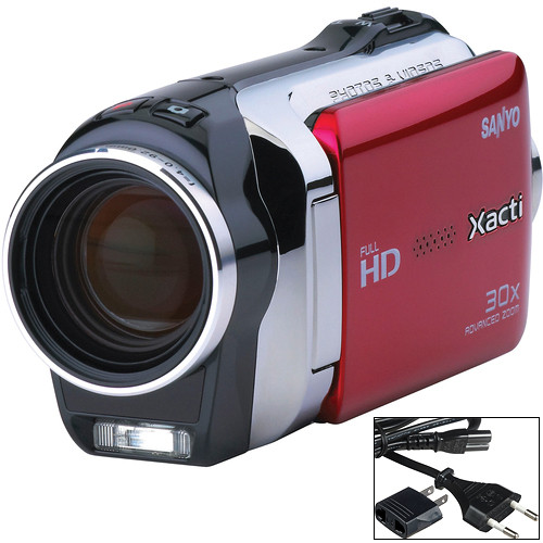 Sanyo VPC-SH1 Dual Camera (Red)