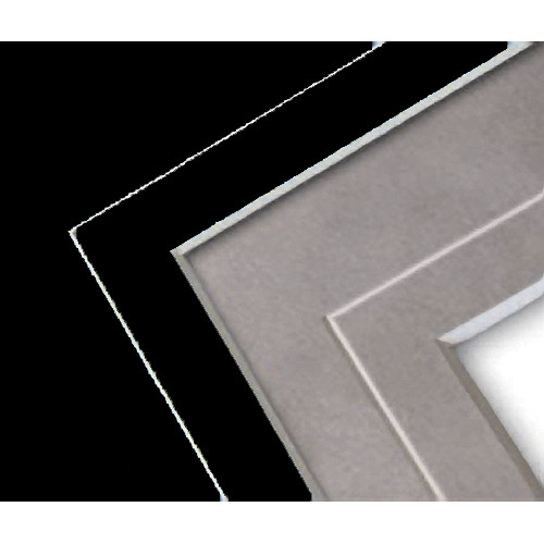 Savage ProMatte V-Groove Mat (8 x 10" With a 4 x 6" Opening, Onyx)