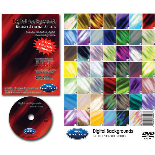 Savage DVD-ROM: Digital Backgrounds (Brush Stroke)