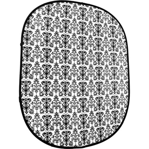 Savage RCB204 Accent Retro Collapsible Background (5 x 6', Black/White)