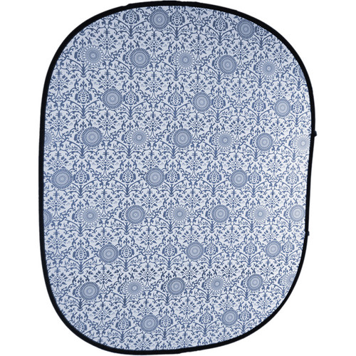 Savage RCB206 Accent Retro Collapsible Background (5 x 6', Blue)