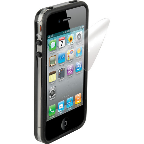 Scosche bandEDGE g4 - Clear on Black Polycarbonate & Rubber Edge Case for iPhone 4S and 4 (Verizon, Sprint and AT&T)