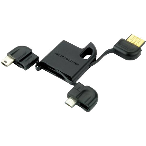 Scosche flipSYNC Keychain Charge and Sync Cable for Micro & Mini-USB Devices