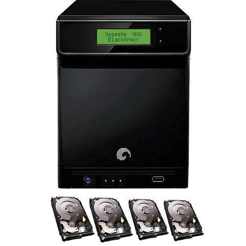 Seagate 12TB (4x3TB) BlackArmor NAS 400 Network Storage Server Kit