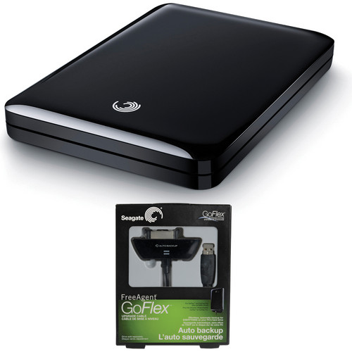 Seagate 1TB FreeAgent GoFlex Ultra-Portable Hard Drive Kit with USB 2.0 Auto Backup Cable