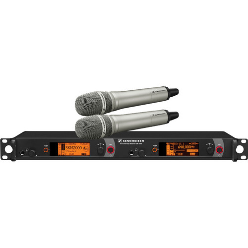 Sennheiser 2000 Series Dual Handheld Wireless Microphone System (Nickel MMK 965, Aw: 516 to 558 MHz)