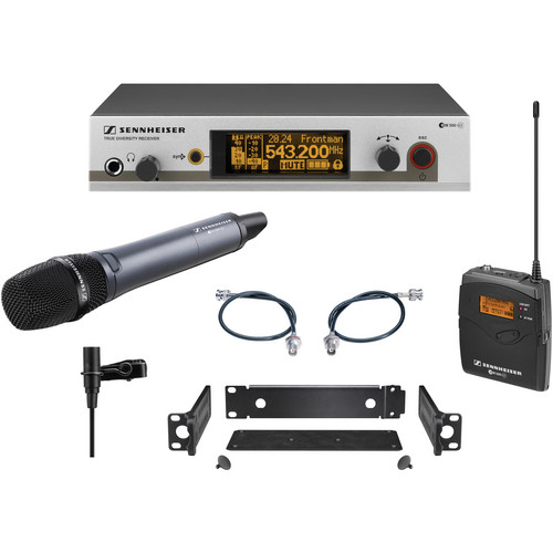 Sennheiser EW312/365 G3 Wireless System with Handheld and Lavalier Microphones (B: 626-668MHz)