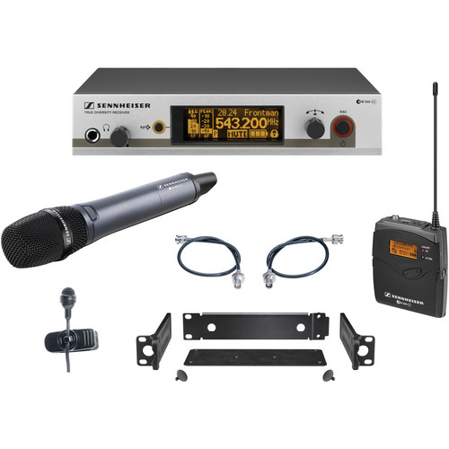 Sennheiser EW322/345 G3 Wireless System with Handheld and Lavalier Microphones (B: 626-668MHz)