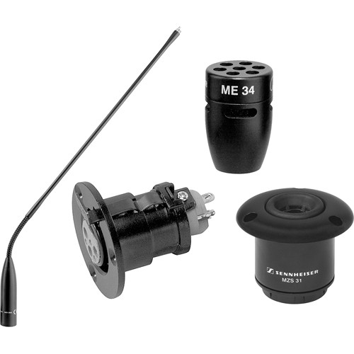 Sennheiser IS Series Gooseneck Microphone Package ME34 Cardioid Capsule