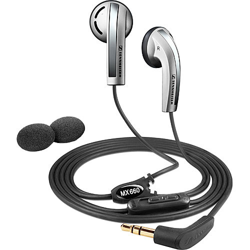 Sennheiser MX 660 Stereo Earbuds with Basswind (Silver) MX660SLV