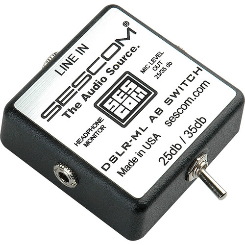 Sescom DSLR-ML Mini-Link Line to Mic Level Interface