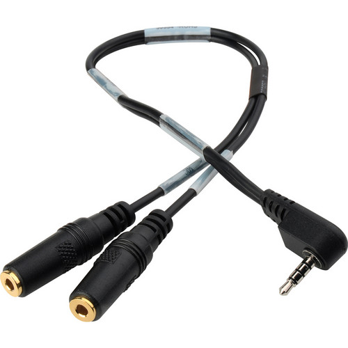 Sescom iPhone / iPod / iPad 3.5mm TRRS to 3.5mm Mic Jack & 3.5mm Monitor Jack