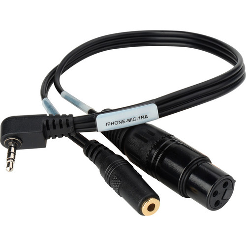 Sescom iPhone/iPod/iPad TRRS to XLR Mic & 3.5mm IPHONE-MIC-1RA