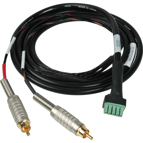Sescom SES-SBA-RCATB6M Adapter Cable Male RCA to Terminal Block (6')