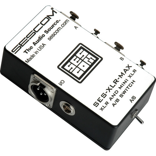 Sescom Balanced Pro Audio XLR & Mini XLR Combination A/B Switch