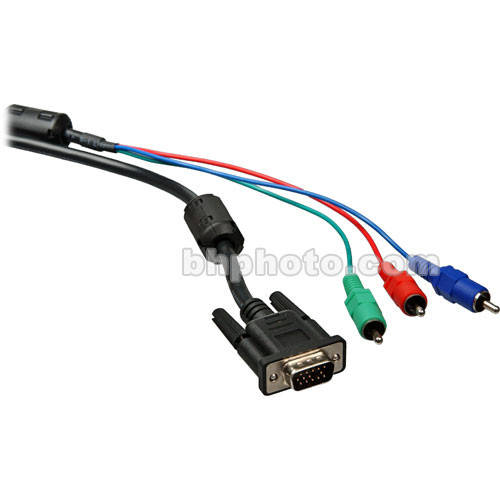 Sharp 3 RCA to 15-pin HD cable - 10 ft