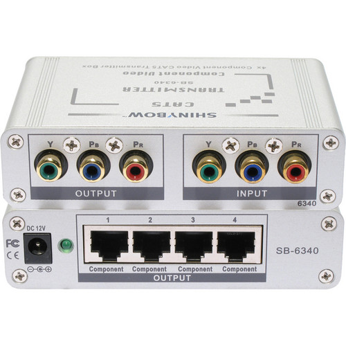 Shinybow SB-6340T CAT5/Component Video RGB/HDTV 4-Port Transmitter