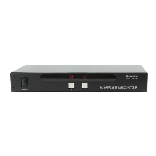 Shinybow SB-5470M 4 x 2 Component Video Matrix Routing Switcher (Rack-Mountable)