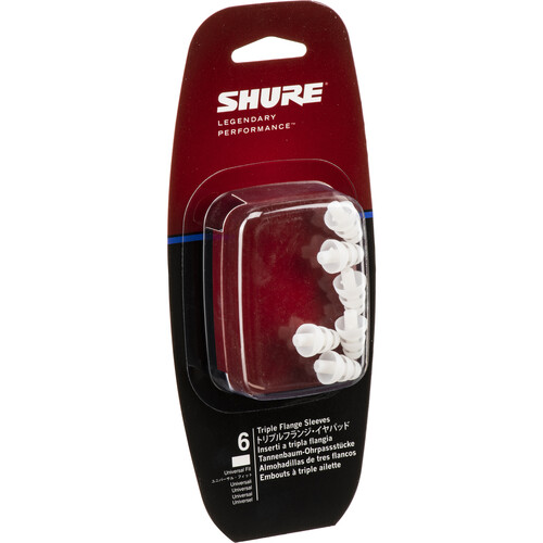 Shure Triple-Flange Sleeves for Sound Isolating Earphones (3 Pairs)