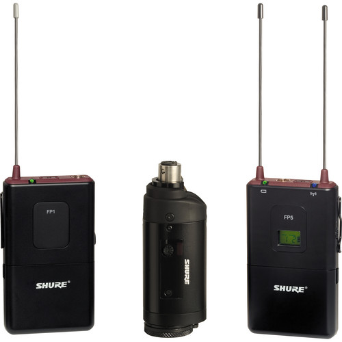 Shure FP Wireless Bodypack & Plug-on Combo System (L4 / 638 - 662MHz)
