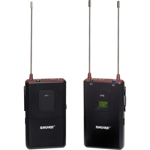 Shure FP15 Camera-Mount Wireless Lavalier Microphone System with No Mic (G4: 470 to 494 MHz)