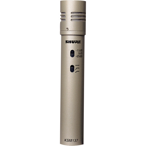 Shure KSM137/SL Cardioid Microphone (Single Microphone)