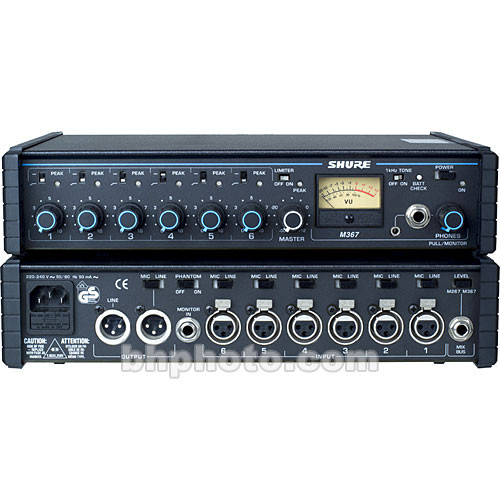 Shure M367 - Portable Mixer M367 B&H Photo Video