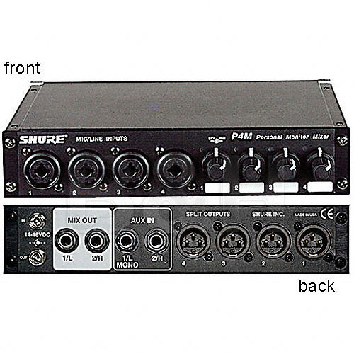 Shure P4M - Personal Monitor Mixer PSM 400 Systems