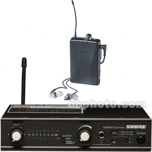 Shure P6TRE3 - PSM 600 Wireless In-Ear Monitors