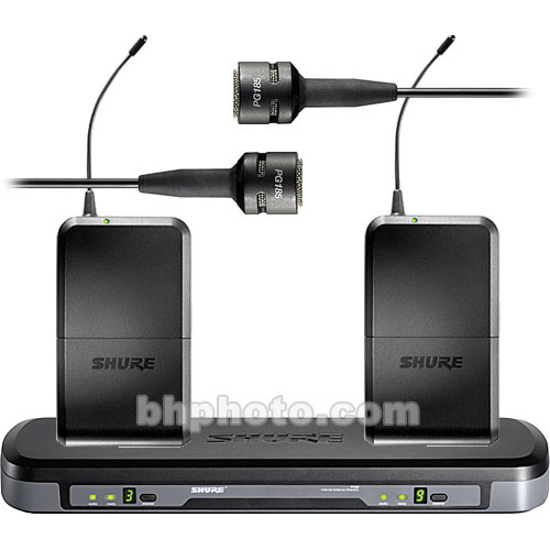 Shure PG Series Dual Wireless Lavalier Microphone System (M7 / 662 - 674 MHz )